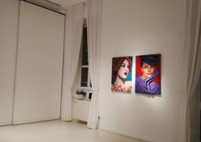 帮助我们的客户Francesca Agrati组织举办她的艺术展